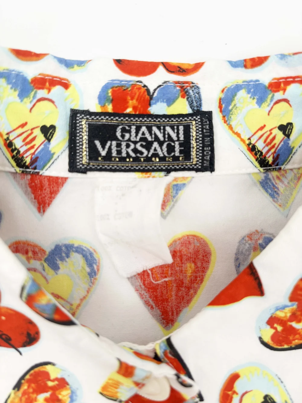 Gianni Versace S/S 1997 heart print shirt — JAMES VELORIA